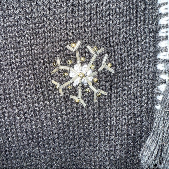 White Stag Women’s Plus Size Holiday Sweater Vest Zip Up Sz 18W/20W beaded - Picture 7 of 12